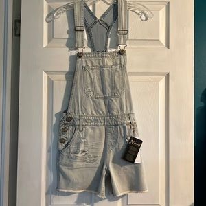 Jean short overalls